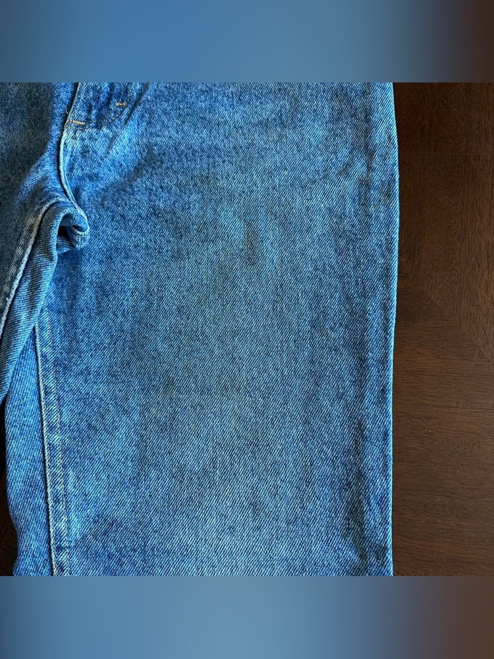 Vintage Lee Jeans Made USA 32x30 Blue Denim Straight Leg Faded - Picture 2 of 6